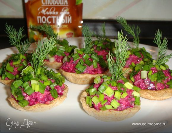 Постные тарталетки с рыбой Постные тарталетки с рыбой