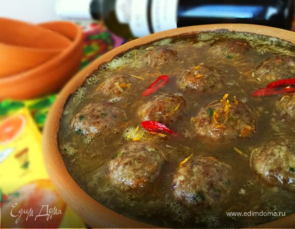 Тефтели в апельсиновом соусе Тефтели в апельсиновом соусе