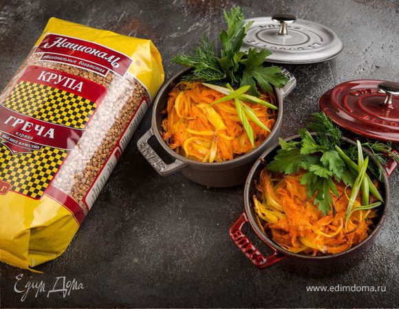 Греча с грибами в горшочке