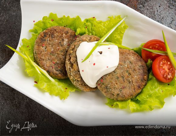 Котлетки из гречи с грибами и петрушкой