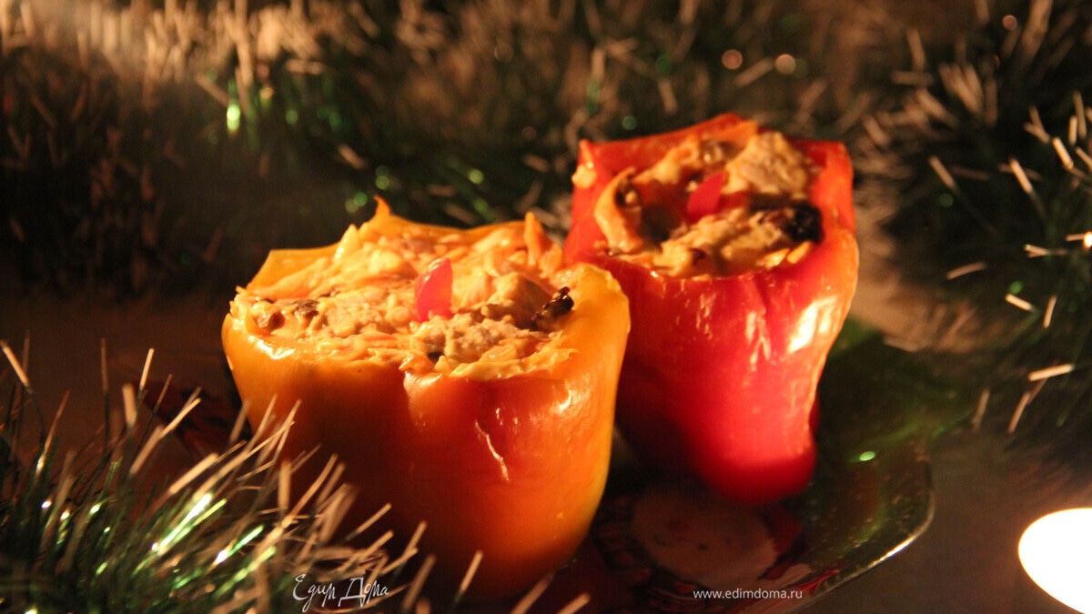 Холодная закуска «рождественские свечи»