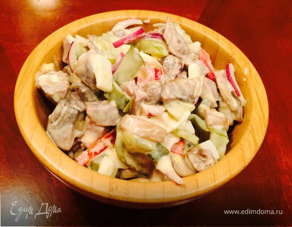 Салат с ростбифом в деревенском стиле Салат с ростбифом в деревенском стиле