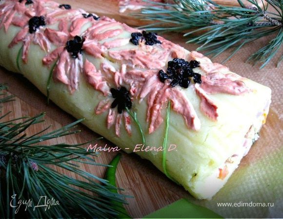 Салат-рулет оливье Салат-рулет оливье