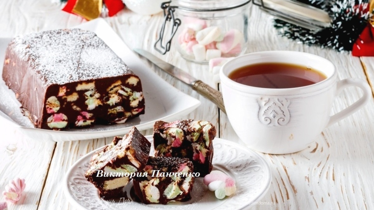 Шоколадный батончик с маршмеллоу