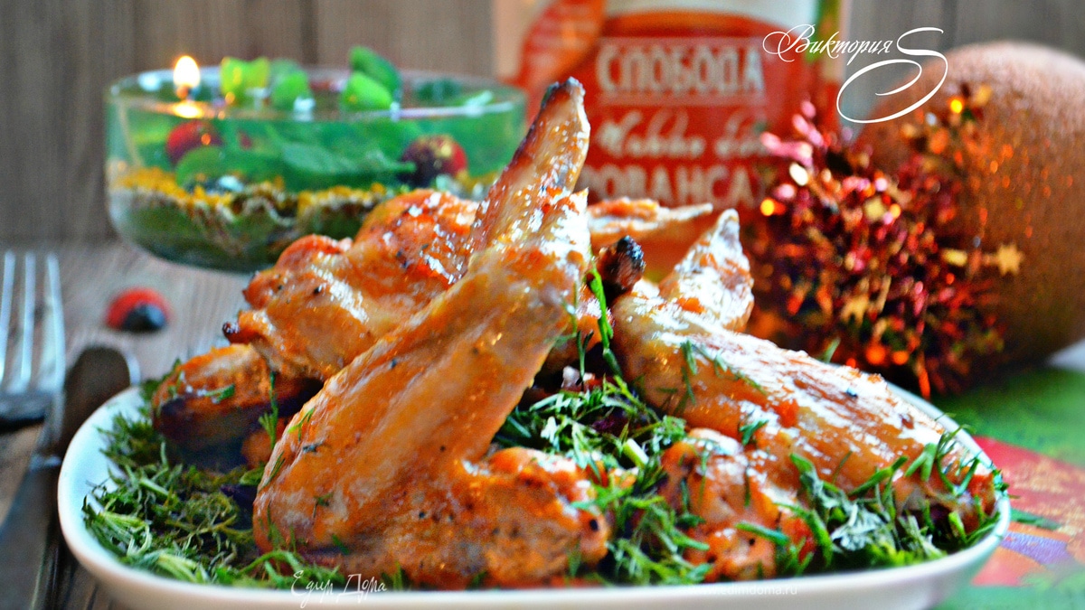 Куриные крылья в оригинальном маринаде
