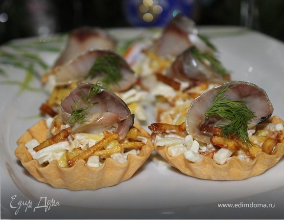 Канапе с сельдью