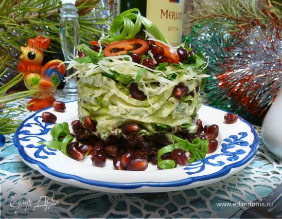 Салат «Гранатовая горка»