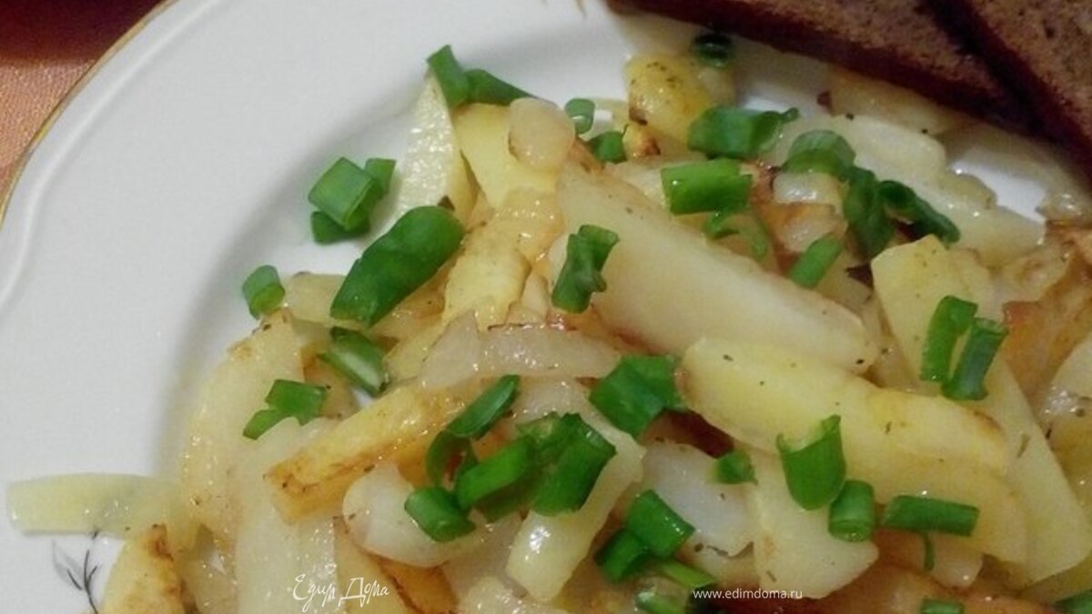 Жареная картошка с яблоками от тоси кислициной