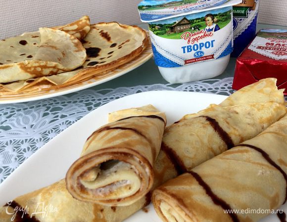 Блины с ореховой начинкой Блины с ореховой начинкой