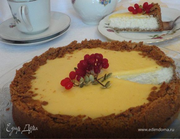 Лимонный творожник с кремом Лимонный творожник с кремом