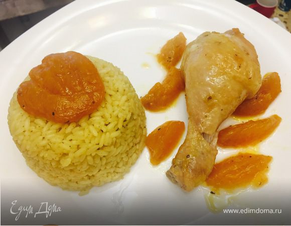 Курица с консервированными абрикосами 