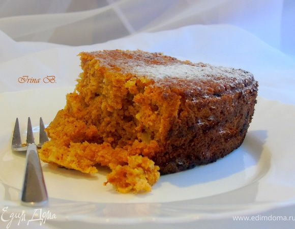 Тыквенный кекс с яблоками, клюквой и орехами Тыквенный кекс с яблоками, клюквой и орехами