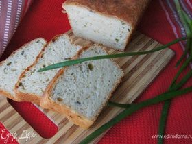 Хлеб на рикотте с зеленым луком