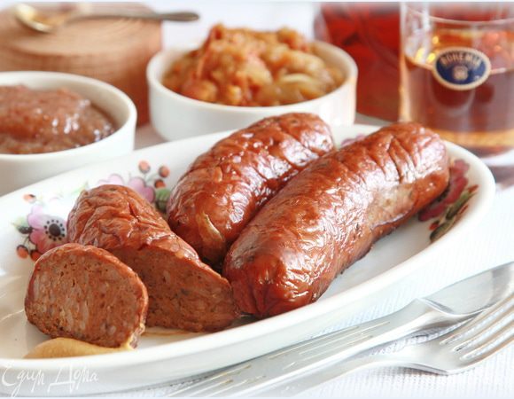 Печеночные колбаски с рисом