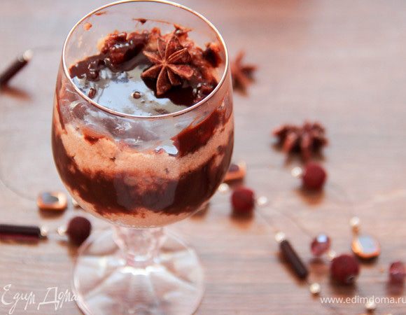 Кофейно-шоколадный десерт на манке Кофейно-шоколадный десерт на манке