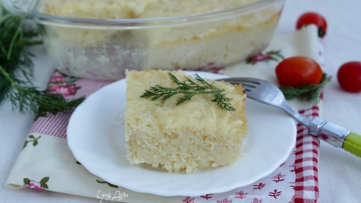 Запеканка с кускусом и сыром