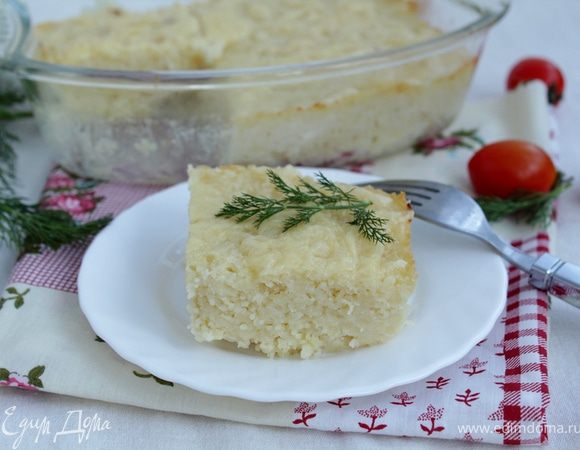 Запеканка с кускусом и сыром Запеканка с кускусом и сыром