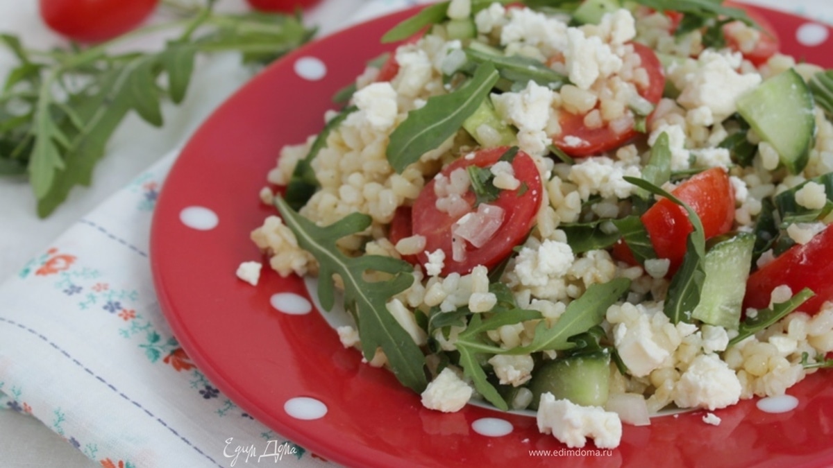Овощной салат с булгуром