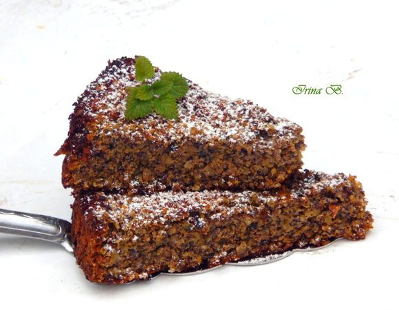 Маково-ореховый пирог (без муки) Маково-ореховый пирог (без муки)