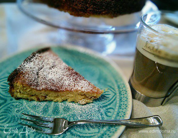 Миндальный пирог с яблочно-лимонным курдом Миндальный пирог с яблочно-лимонным курдом