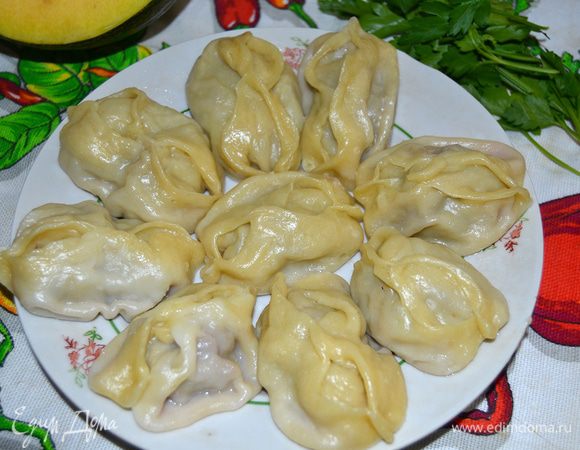 Манты с говядиной и тыквой Манты с говядиной и тыквой