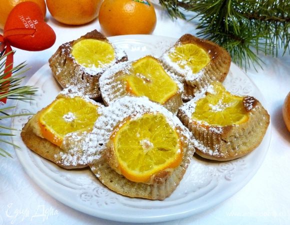 Бананово-мандариновые кексы 