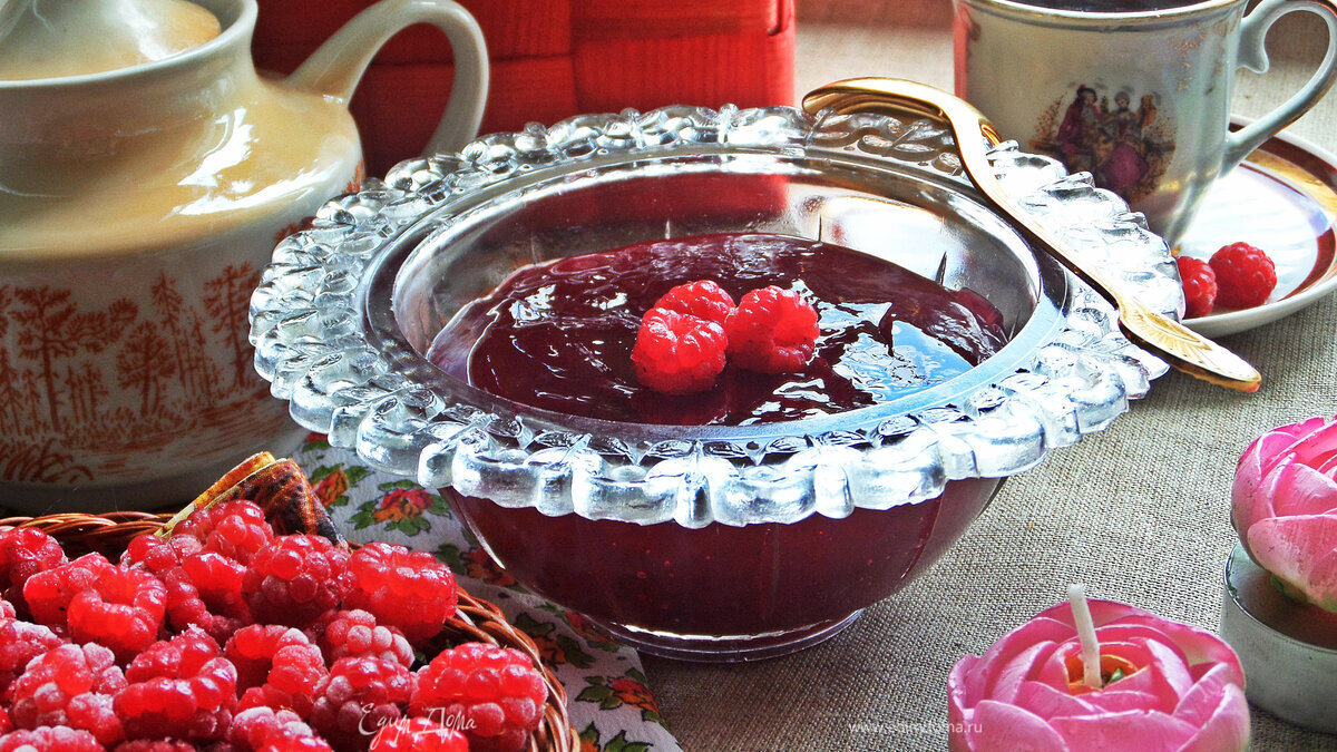 Желе из лесной малины