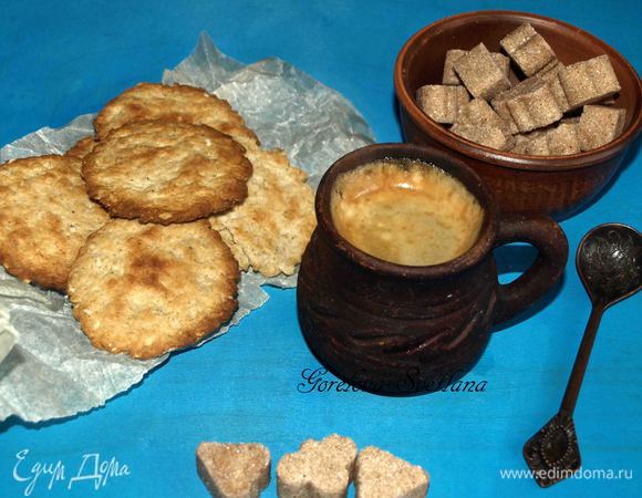 Овсяное печенье с жареными каштанами