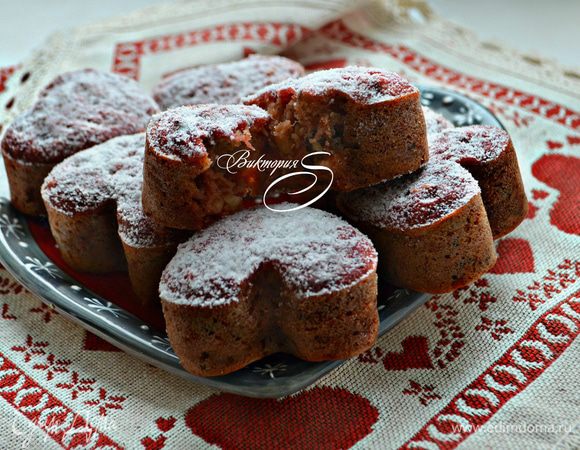 Свекольно-ореховые маффины Свекольно-ореховые маффины