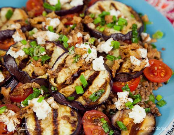 Салат из гречки с баклажаном Салат из гречки с баклажаном