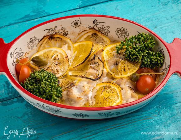 Пагр, запеченный с апельсинами Пагр, запеченный с апельсинами