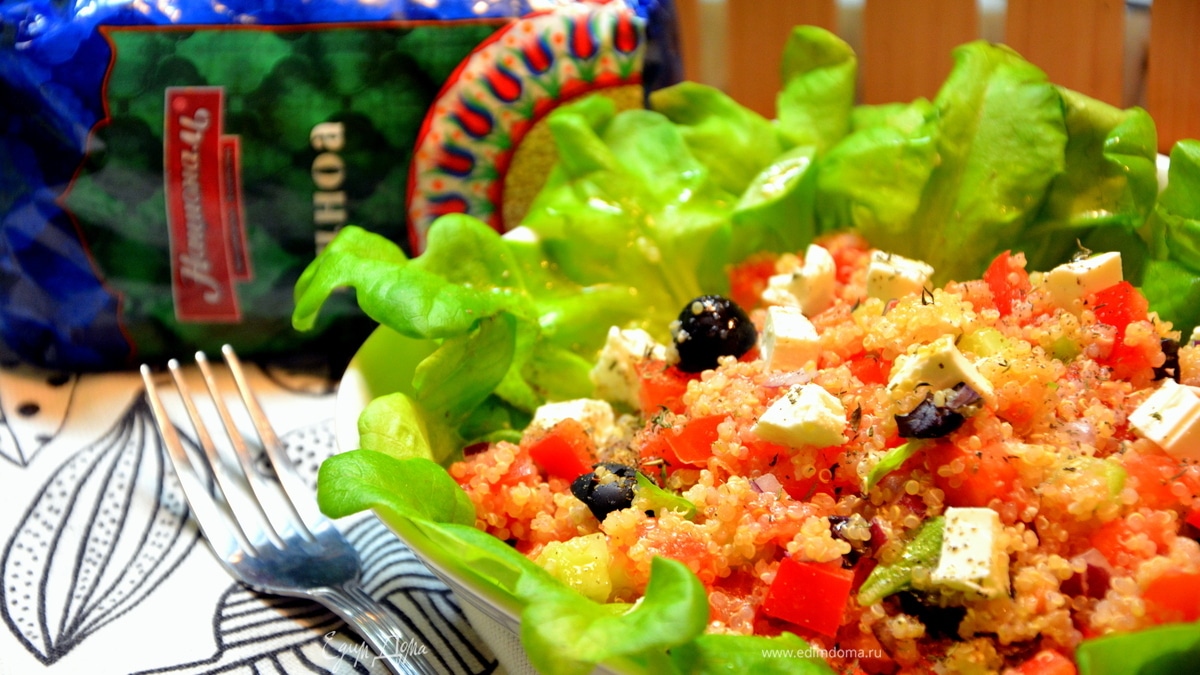 Греческий салат с киноа