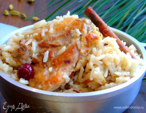 Курица с кардамоновым рисом 