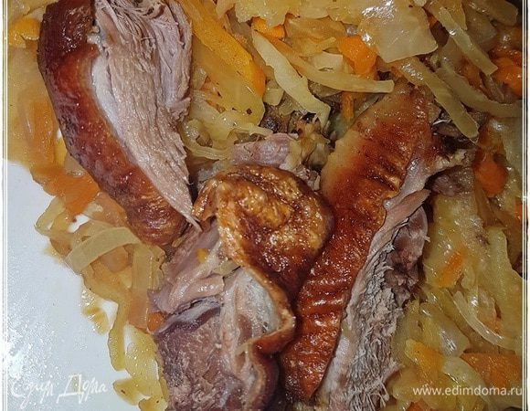 Утка с капустой (солянка)
