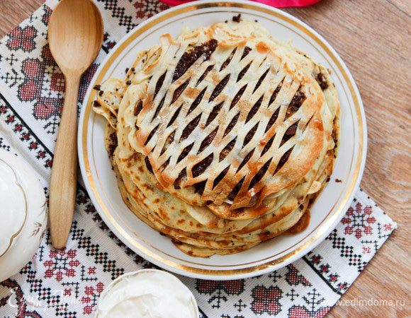 Блинная шарлотка Блинная шарлотка