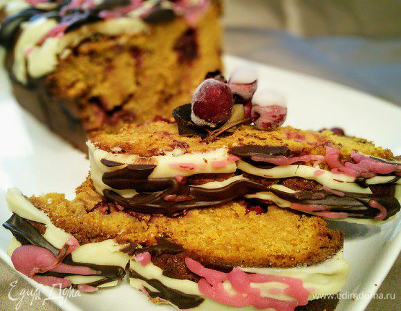 Карамельный кекс с вишней Карамельный кекс с вишней