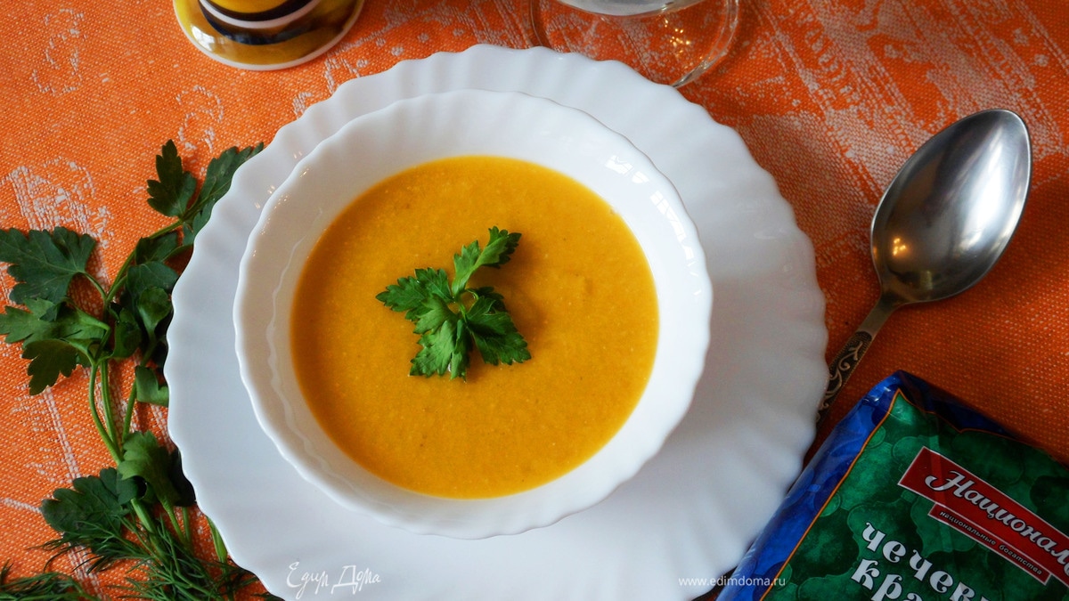 Суп-пюре из чечевицы