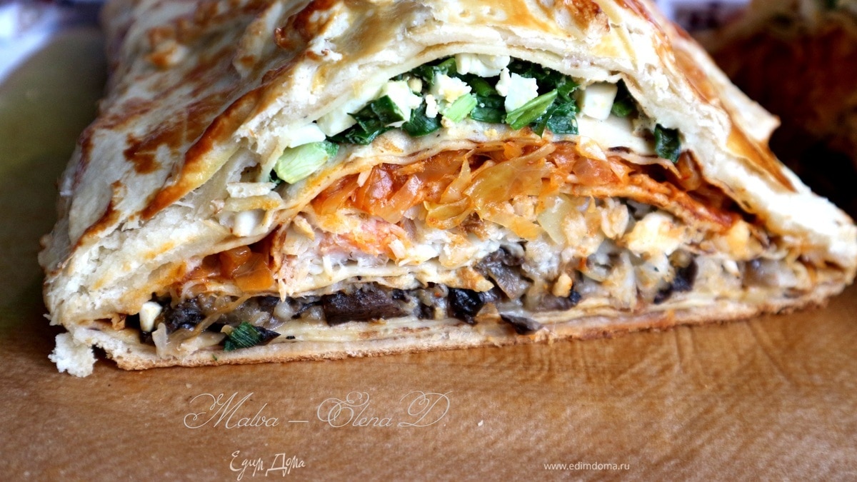 Кулебяка на четыре угла