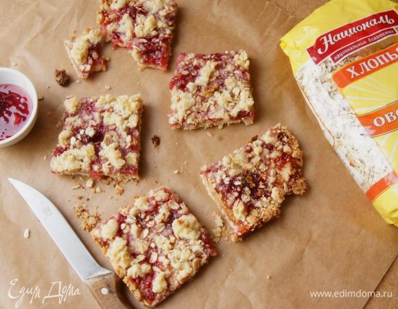 Овсяно-малиновое печенье Овсяно-малиновое печенье