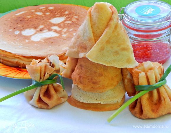 Тонкие блинчики на кефире Тонкие блинчики на кефире