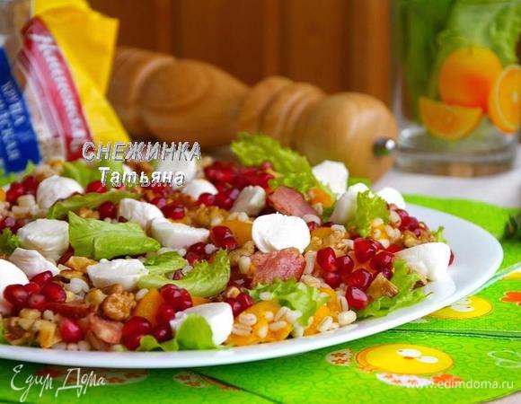Салат из перловой крупы с тыквой и гранатом Салат из перловой крупы с тыквой и гранатом