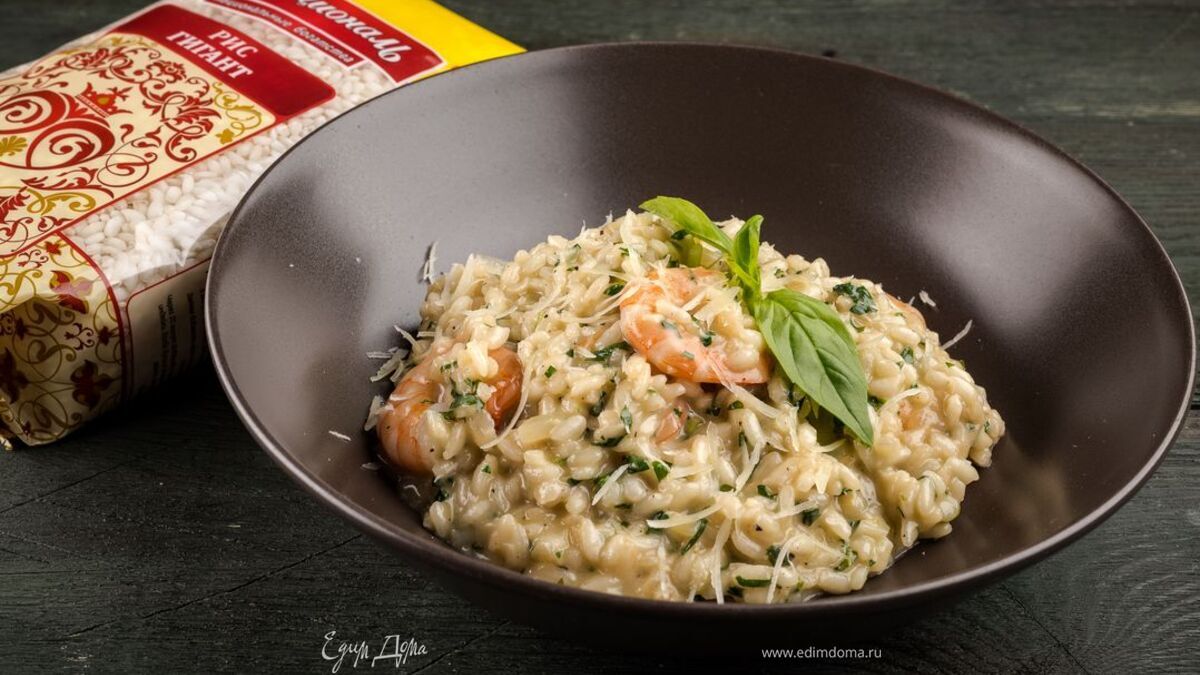 Ризотто с креветками