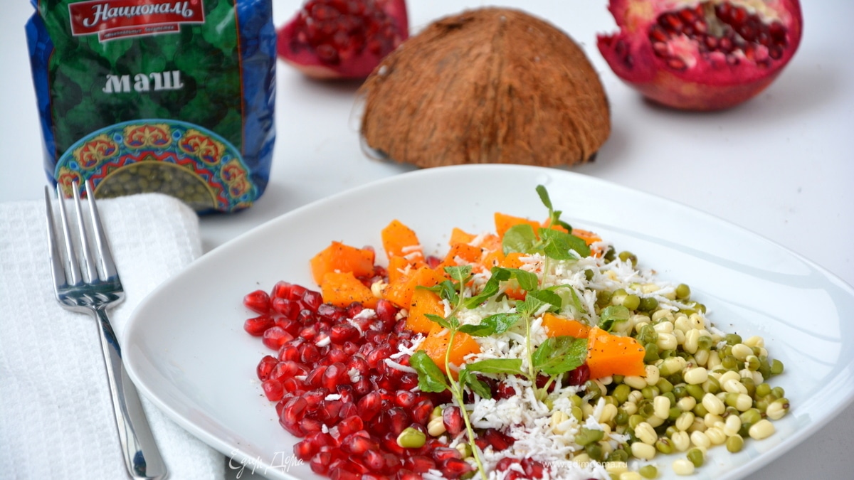 Салат с пророщенным машем