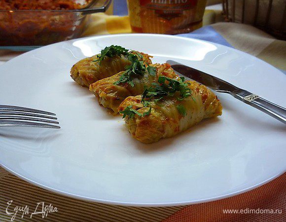 Постные голубцы с пшеном и грибами Постные голубцы с пшеном и грибами