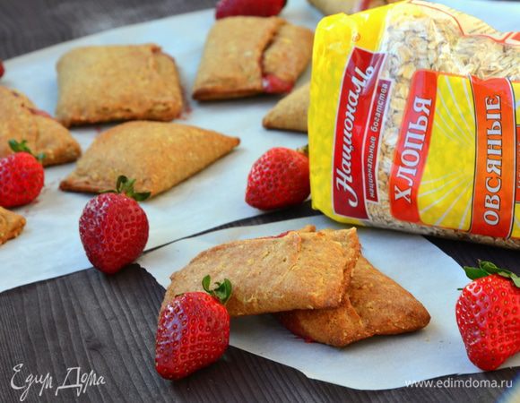 Овсяные батончики с клубникой