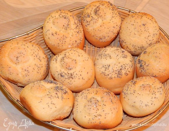 Постные дрожжевые булочки