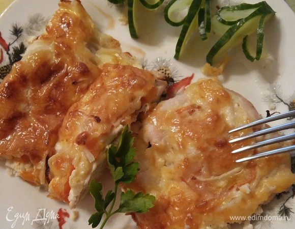 Как приготовить рецепт Куриная грудка в духовке с сыром