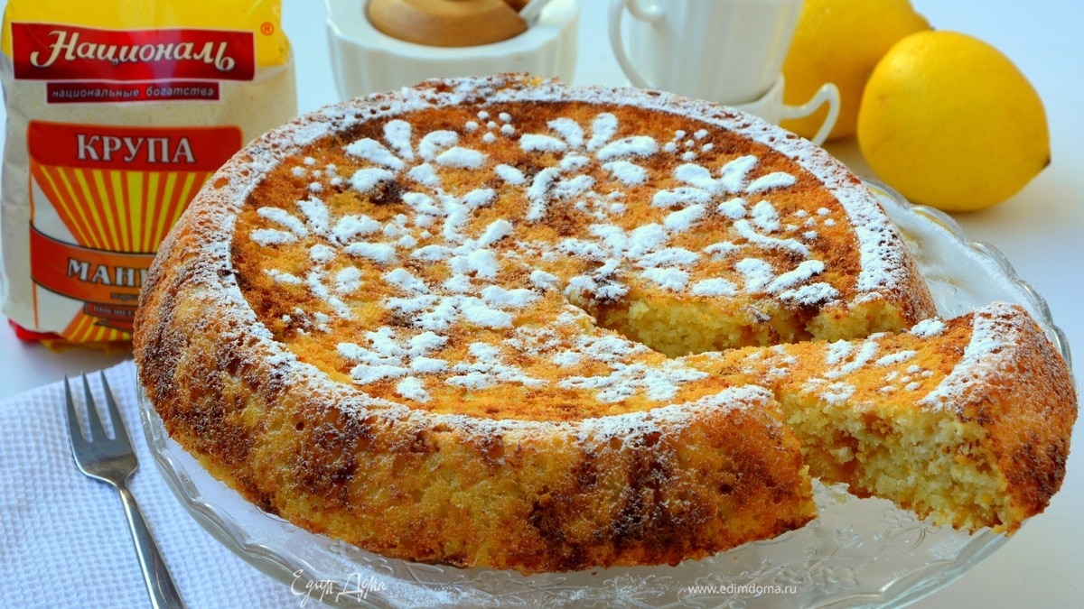 Лимонный манник на кефире