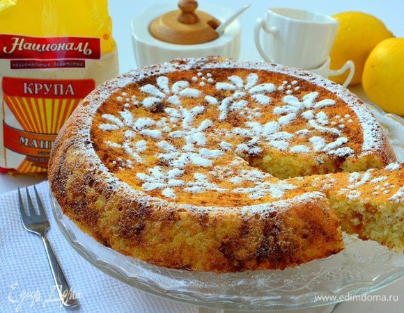 Лимонный манник на кефире