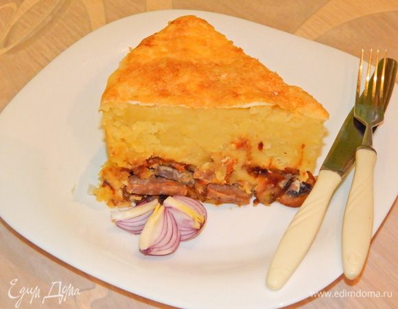 Свиной язык под картофельной шубой Свиной язык под картофельной шубой